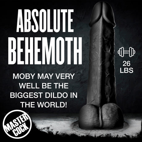 Moby Huge Dildo Black detail view 5, BDSM Authority