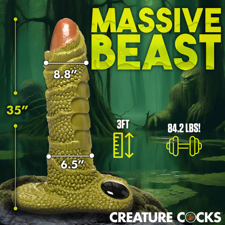 Scaly Swamp Monster 3 Foot Huge Dildo - view 4 - BDSM Authority
