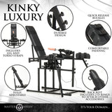 Leg Spreader Obedience Bondage Chair dimensions and frame construction - BDSM Authority