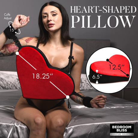 Velvet love pillow used to part the legs from the side - BDSM Authority
