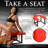 Compact queening chair square footprint side view - BDSM Authority