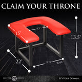Face Rider chair removable head sling closeup - BDSM Authority