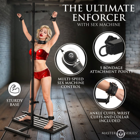 Ultimate Enforcer Sex Machine Tower side view - BDSM Authority