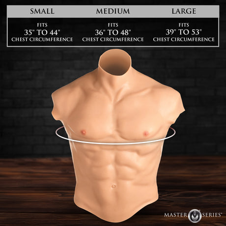 Ripped Silicone Male Chest detail view 3 - BDSM Authority