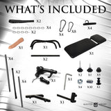 Deluxe Adjustable Sex Sling Throne with Sex Machine: frame construction detail - BDSM Authority