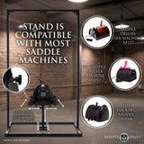 Pleasure Post Saddle Bondage Bench: side view - BDSM Authority