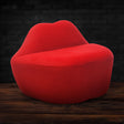 Lips loveseat bondage couch in velvet: sex furniture with restraint points for couples - BDSM Authority