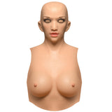Sexy Skin Suit silicone masker shown on a stand - BDSM Authority