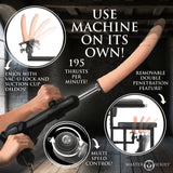 Enforcer Bondage Chair with Sex Machine: close-up detail - BDSM Authority
