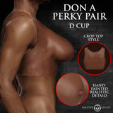 Perky Pair D-Cup Silicone Breast Forms Dark