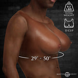 Perky Pair D-Cup Silicone Breast Forms Dark