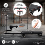 Hog Tie Bondage Rack with Sex Machine interior detail - BDSM Authority