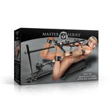 Hog Tie Bondage Rack with Sex Machine dimension view - BDSM Authority