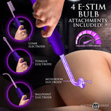 Purple Elektrawand violet wand ballpoint and mushroom electrodes - BDSM Authority