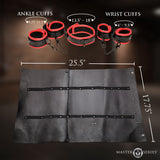 Scarlet Seduction Leather Bondage Travel Set detail view 4 - BDSM Authority