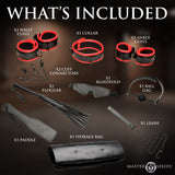 Scarlet Seduction Leather Bondage Travel Set detail view 6 - BDSM Authority