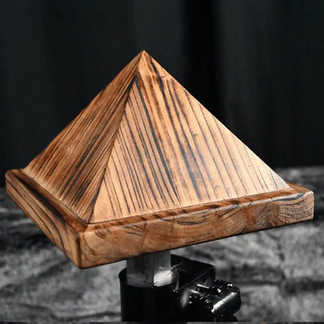 Adjustable height pyramid frame HQSM-017 headpiece detail showcasing durable metal craftsmanship, adjustable support components, and secure attachment design for specialty equipment use
