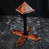 Adjustable height pyramid frame HQSM-017 front view showcasing durable metal frame construction with adjustable height functionality and stable support design for training or specialty use

