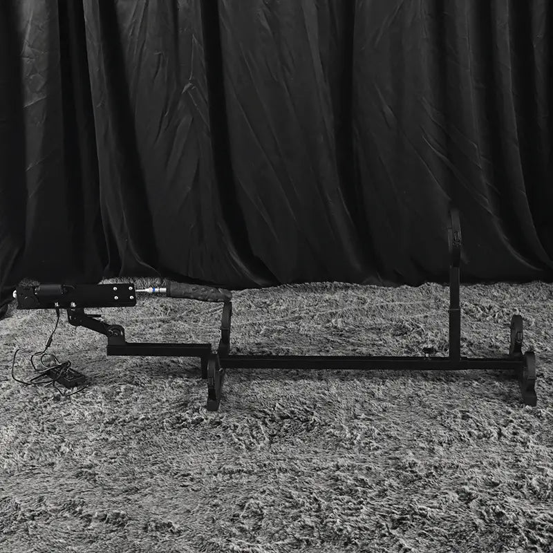 Adjustable kneel prone bondage frame HQJS-032 left view showcasing durable adjustable frame construction, padded ergonomic support surfaces, and stable specialty furniture design for studio or interior use
