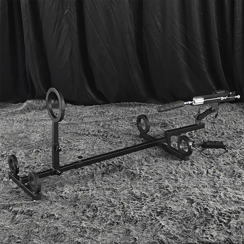 Adjustable kneel prone bondage frame HQJS-032 side view featuring sturdy adjustable frame construction, padded ergonomic support surfaces, and durable specialty positioning furniture design

