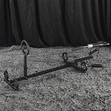 Adjustable kneel prone bondage frame HQJS-032 side view featuring sturdy adjustable frame construction, padded ergonomic support surfaces, and durable specialty positioning furniture design
