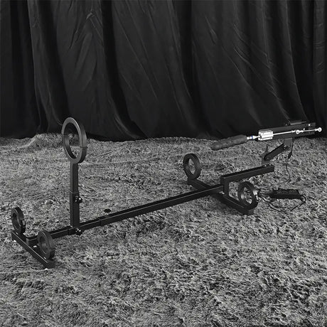 Adjustable kneel prone bondage frame HQJS-032 side view featuring sturdy adjustable frame construction, padded ergonomic support surfaces, and durable specialty positioning furniture design

