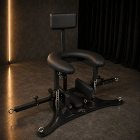 Adjustable studio chair with reinforced frame and ergonomic positioning support MOOSER-6
