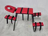 Adjustable Spanking Stand Bondage Table, heavy-duty BDSM furniture with adjustable height and reinforced frame designed for secure positioning, impact play, and stable support.
