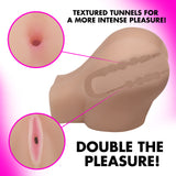 Mistress Jillian Doggie Style Masturbator - Light - side profile orientation - BDSM Authority