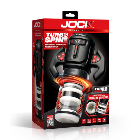 Turbo Spin Thrusting and Rotating Masturbator packaging