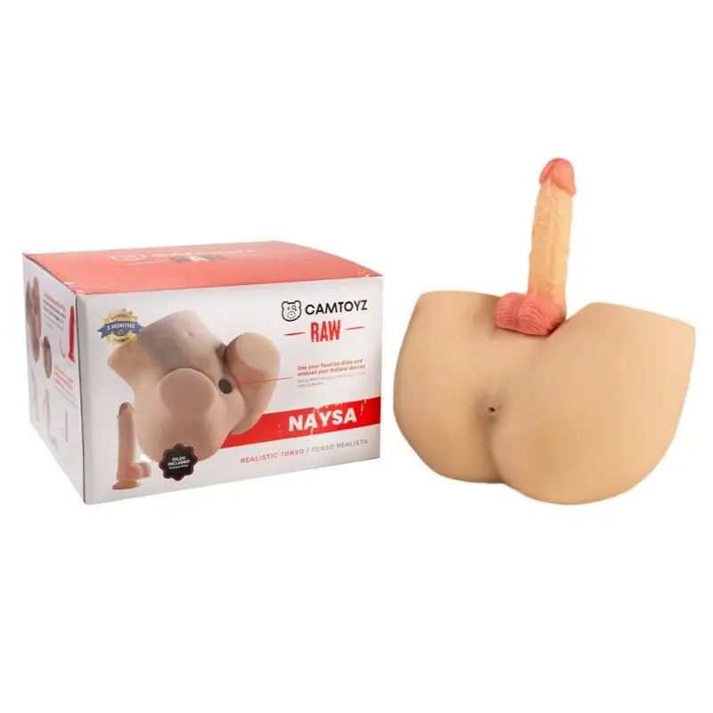 Camtoyz Raw Torso Naysa Female Torso Masturbator in Light Beige Piel Clara Skin Tone