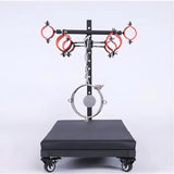 Elevated hogtie restraint platform, full view - BDSM Authority