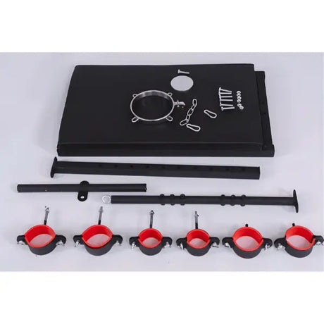 Hogtie platform frame, wheels, and cuff components - BDSM Authority