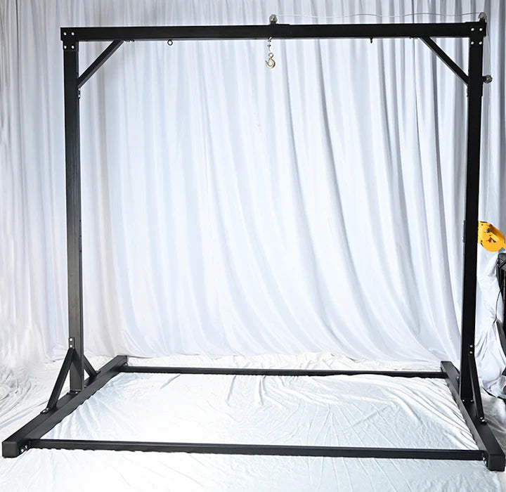 Freestanding Suspension and Restraint Frame without chain featuring reinforced steel structure, multiple anchor points, and stable base for secure support.
