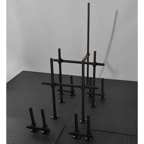 Heavy-duty BDSM DIY metal frame with reinforced steel construction and modular adjustable assembly design
