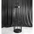Heavy-duty birdcage with reinforced steel construction and secure enclosed restraint frame design
