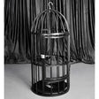 Heavy-duty BDSM birdcage with compact 118 cm vertical profile and reinforced steel containment frame, BDSM Authority