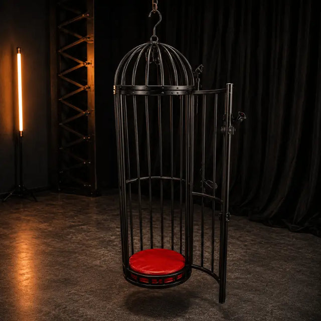 Heavy-duty large canary cage with reinforced steel frame and secure double-door enclosure design
