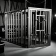 Heavy-duty double-lock BDSM position cage with dual security locking system, BDSM Authority