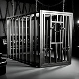 Heavy-duty double-lock BDSM position cage with dual security locking system, BDSM Authority