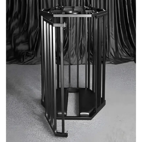 Heavy-duty hexagonal hanging cage style D HQJS-031 with reinforced steel frame and suspended enclosure design
