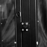 Heavy-duty Pleasure Bed HQJS-012 model 3 lock feature detail showing reinforced locking mechanism designed for secure assembly, stability, and long-lasting steel frame support.

