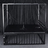 Heavy-duty adjustable bed HQJS-012 detail view showing reinforced steel frame construction and durable support components designed for stable and comfortable indoor use.