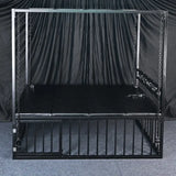 Heavy-duty adjustable bed HQJS-012 lifestyle image showing a sturdy steel frame and ergonomic structure designed for stable, comfortable, and adjustable indoor resting support.