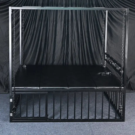 Heavy-duty adjustable bed HQJS-012 lifestyle image showing a sturdy steel frame and ergonomic structure designed for stable, comfortable, and adjustable indoor resting support.