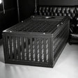 Heavy-duty standing BDSM cage with vertical steel frame for full-body confinement, BDSM Authority