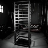 Heavy-duty standing and sleeping cage HQJS-021 lifestyle image featuring durable multi-use frame design with comfortable resting and standing space for indoor or outdoor use
