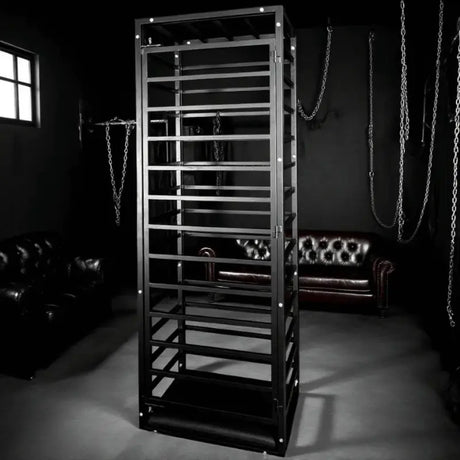 Heavy-duty standing and sleeping cage HQJS-021 lifestyle image featuring durable multi-use frame design with comfortable resting and standing space for indoor or outdoor use
