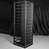 Heavy-duty standing and sleeping cage HQJS-021 right side view showing durable steel frame structure and multi-purpose resting and sleeping design for indoor and outdoor use
