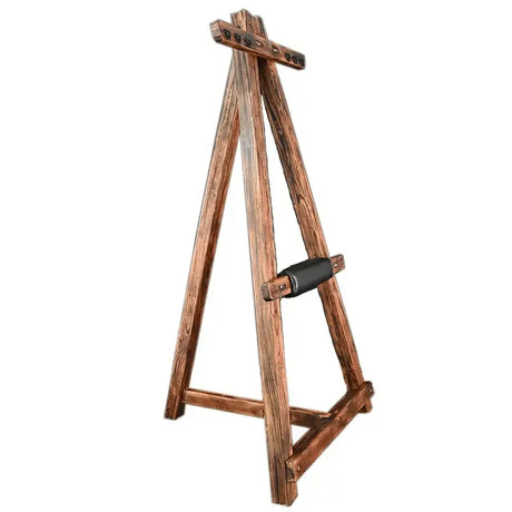 Heavy-duty vintage tripod stand HQSM-023 side view showing industrial metal frame construction, stable three-leg base structure, and vintage-inspired durable design profile
